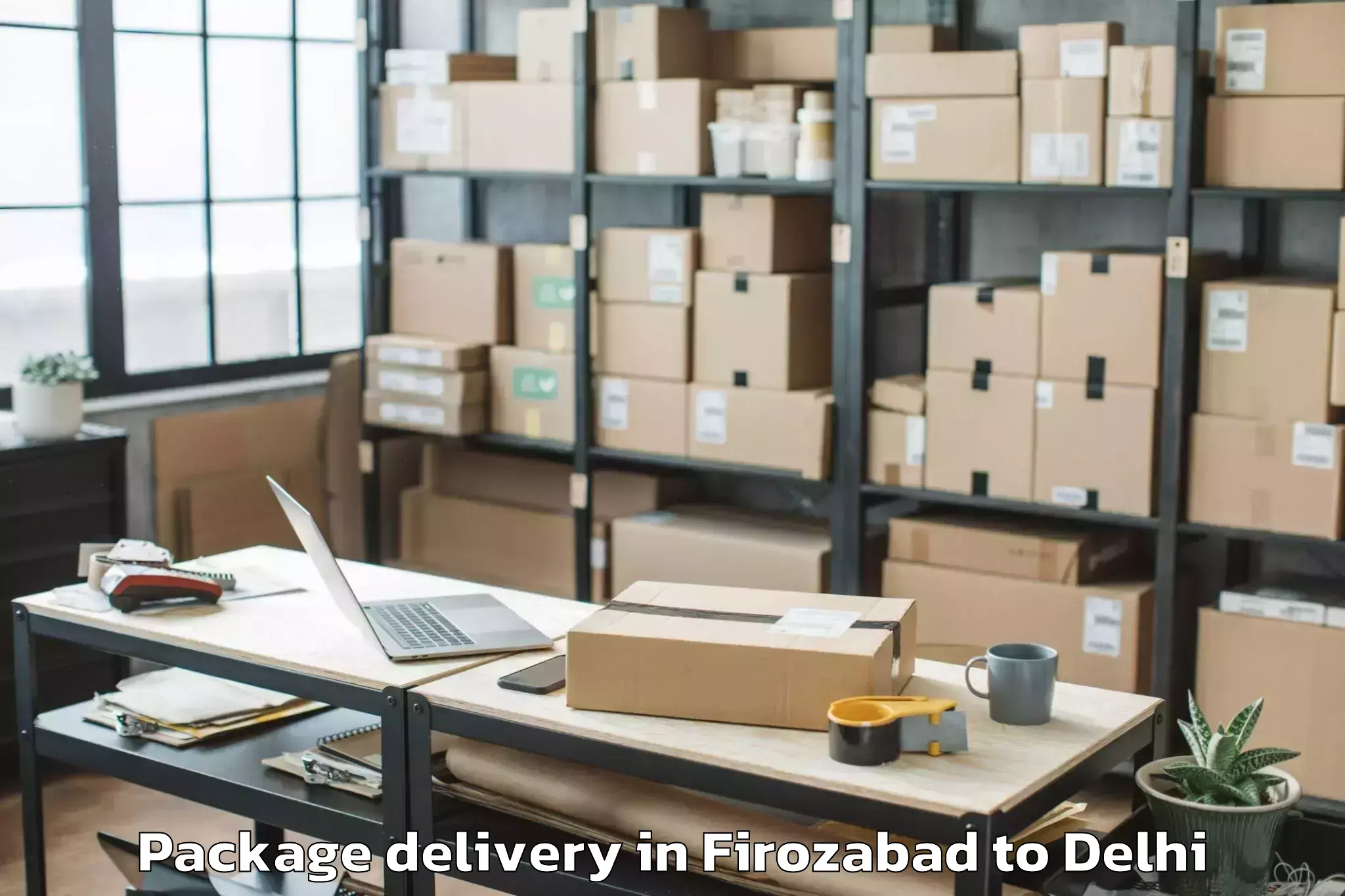 Firozabad to Flatted Factory Complex Okhla Package Delivery